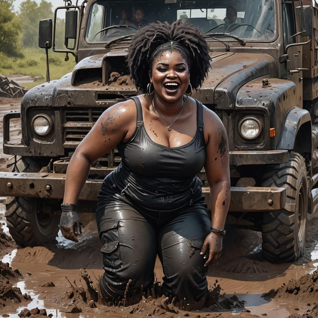 Desiree stuck In the mud