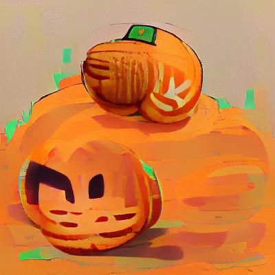 Simple AI Image of a Pumpkin