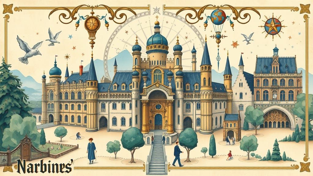 Whimsical Watercolour Maps of Mystical Lands