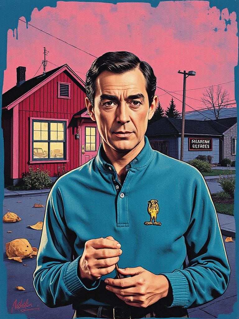 Surreal Post-Apocalyptic Mr. Rogers in Dystopian Underground...