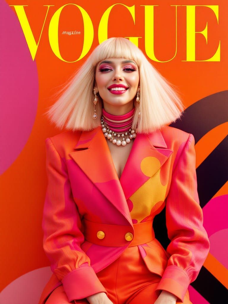 Vogue Cover: Lady Gaga in 1960s Mod Style