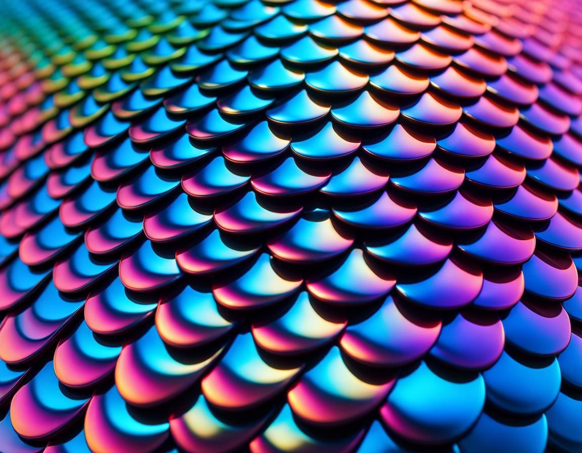 Hyperdetailed Fish Scale in Candy Art Style