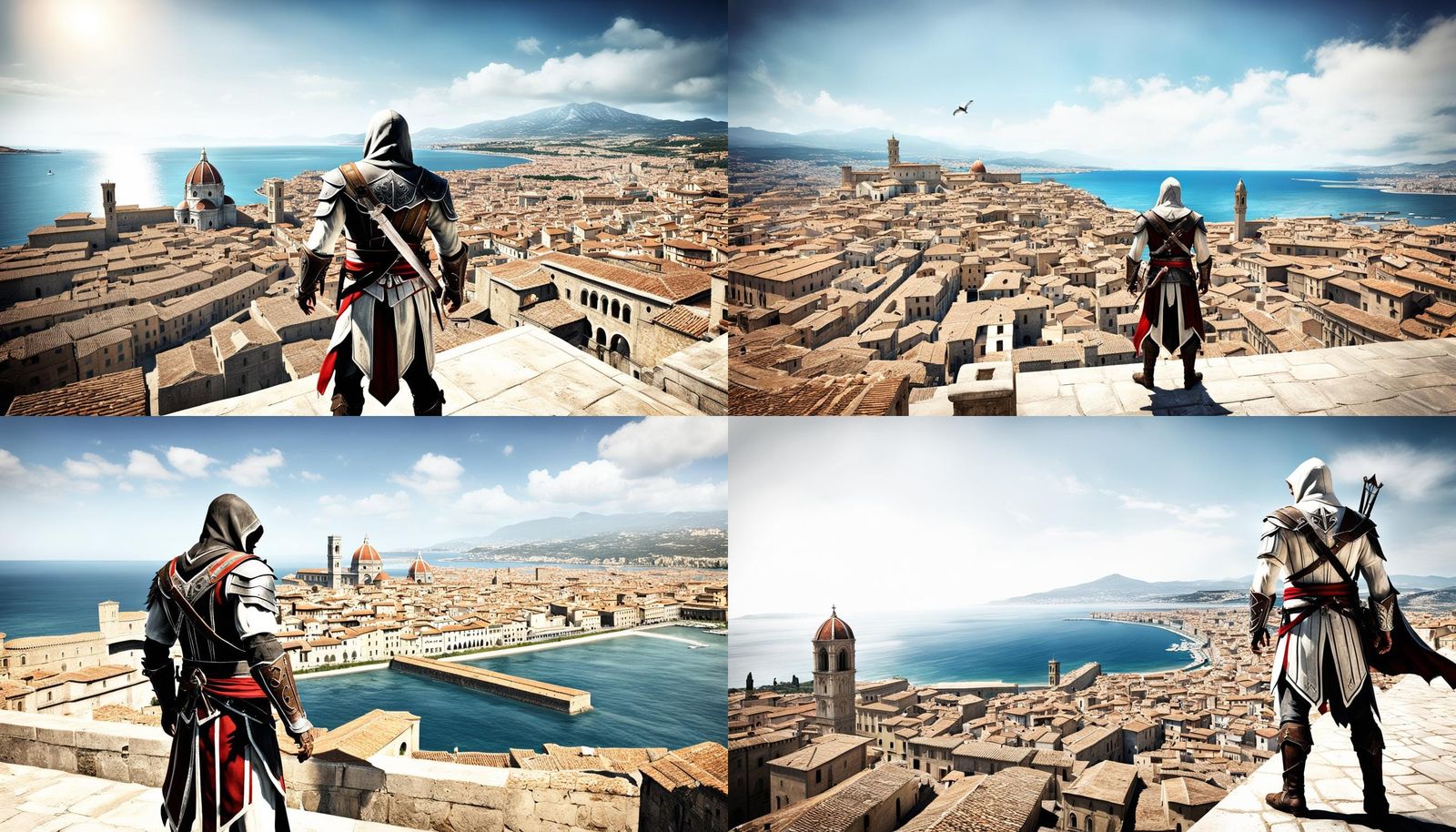 Ezio Auditore in Cagliari with Cortana