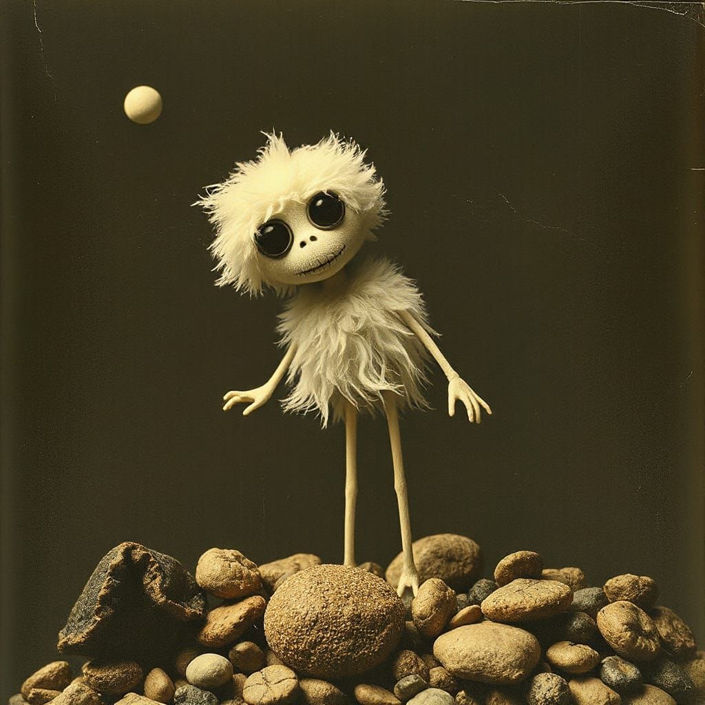 Surreal Fluffy Carb Being Composite Photo