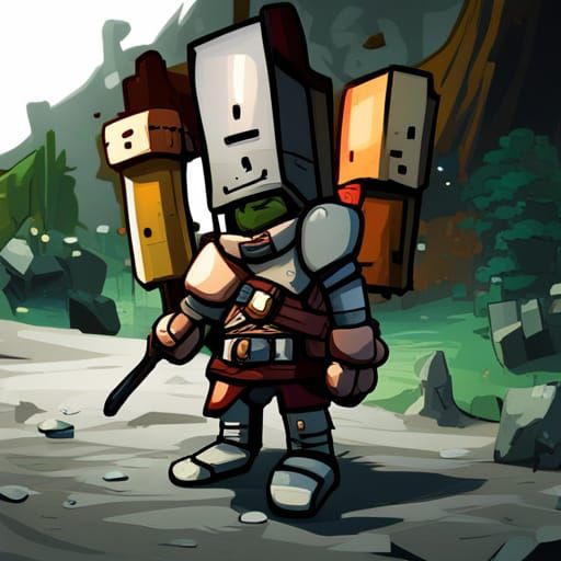 Humorous Castle Crashers Render in Hyperrealistic Style