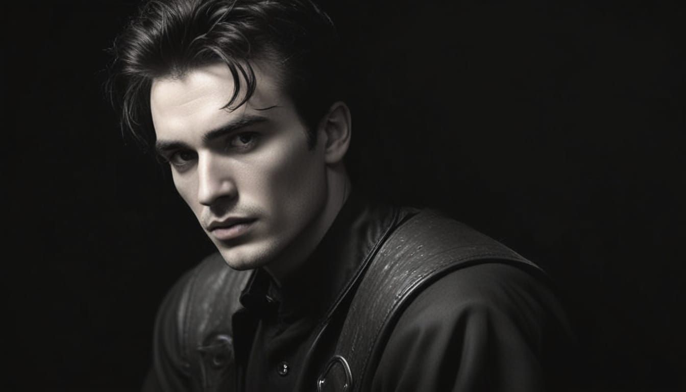 Photorealistic Portrait of a Young Man with a Complex Herita...