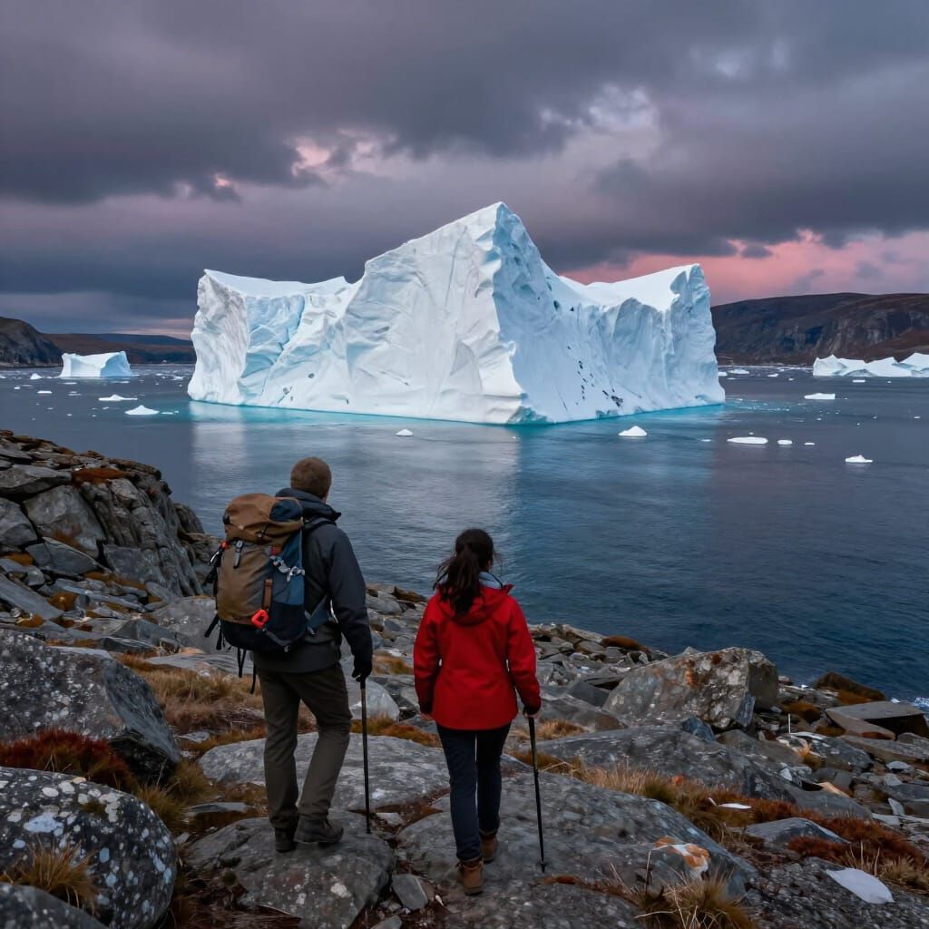 Newfoundland Coastline Hike with Colossal Iceberg