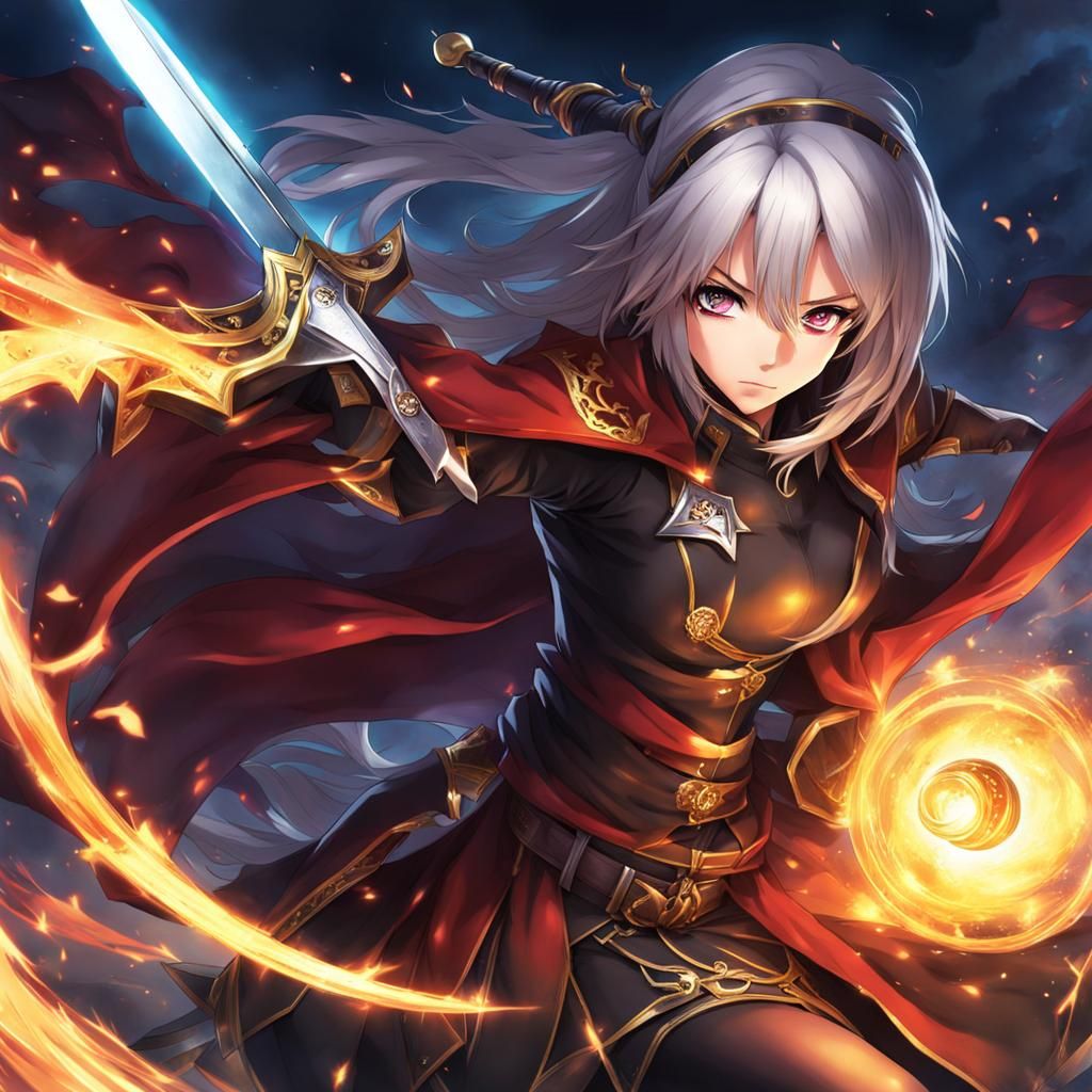 Anime Fantasy Rogue in Action: Manga Style