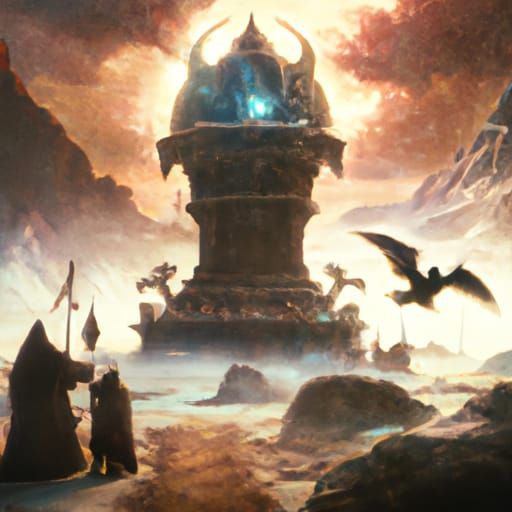 Dramatic Holy Grail in Digital Matte Painting