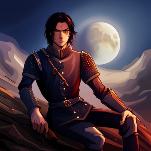 Handsome Knight Under the Moon