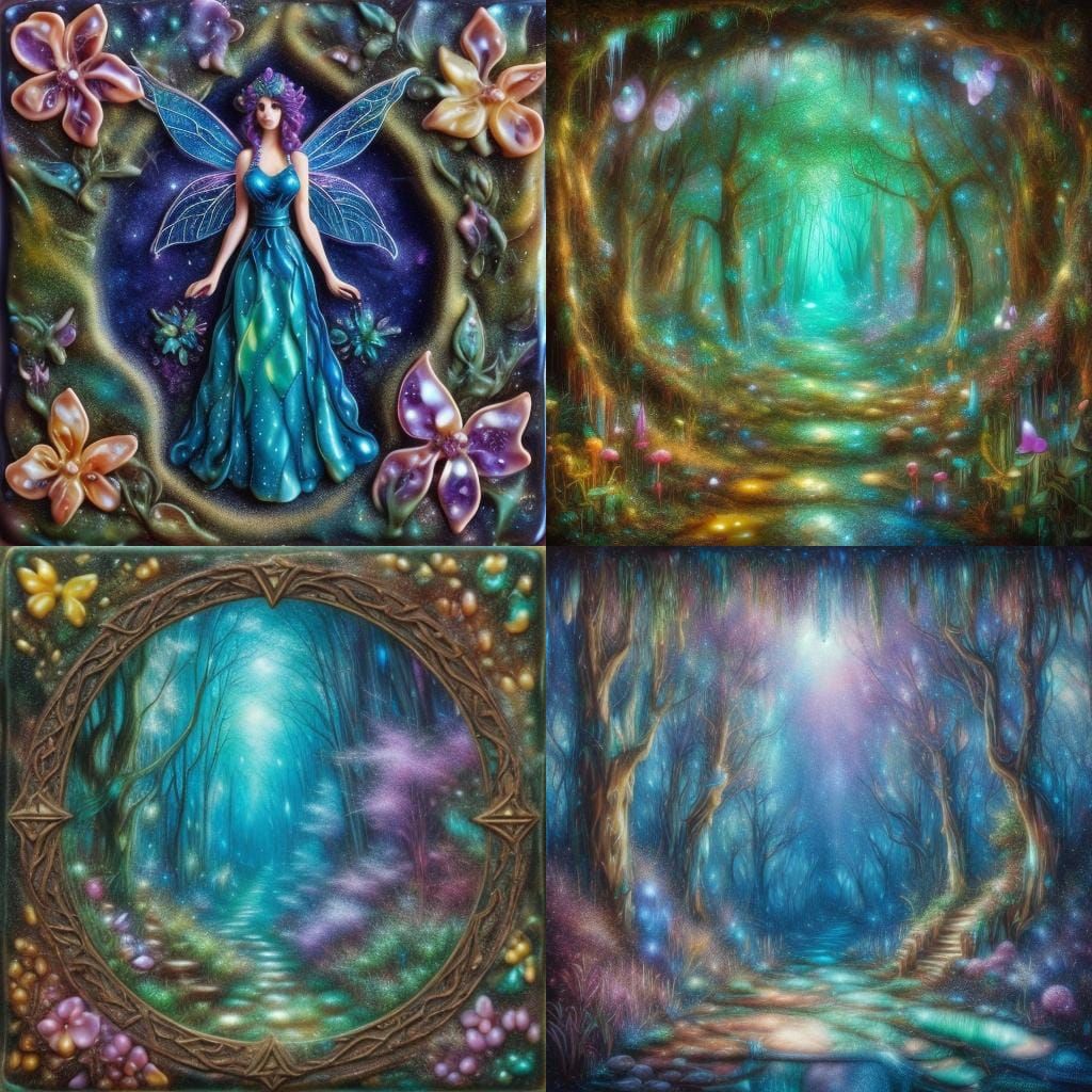 Psychedelic Fairy Sanctuary in Whimsical Valley