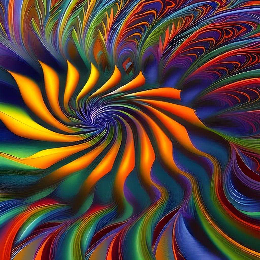 Spiraling Dancing Flowers in Dynamic Lighting