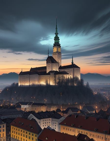 Ljubljana, Slovenia: Digital Matte Painting