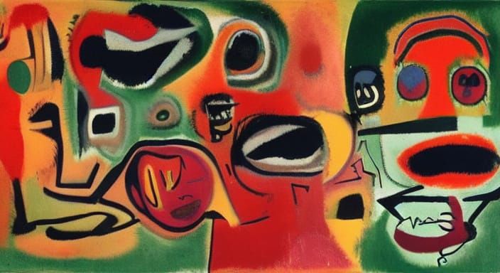 Expressionistic Faces in Vibrant Colors