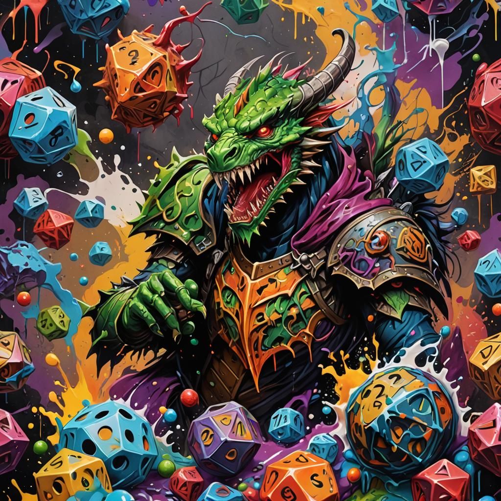 Lich Graffiti Art: Dungeons & Dragons Character