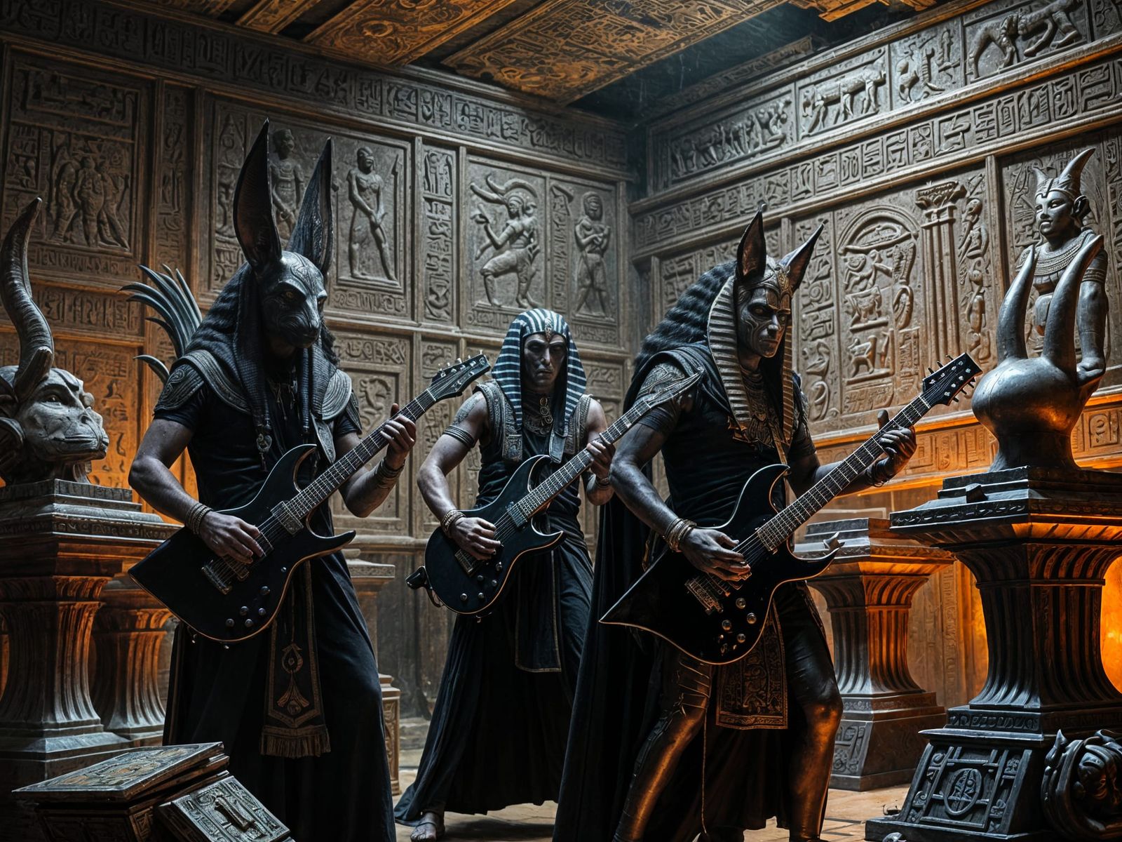 Egyptian Gods Form Heavy Metal Band