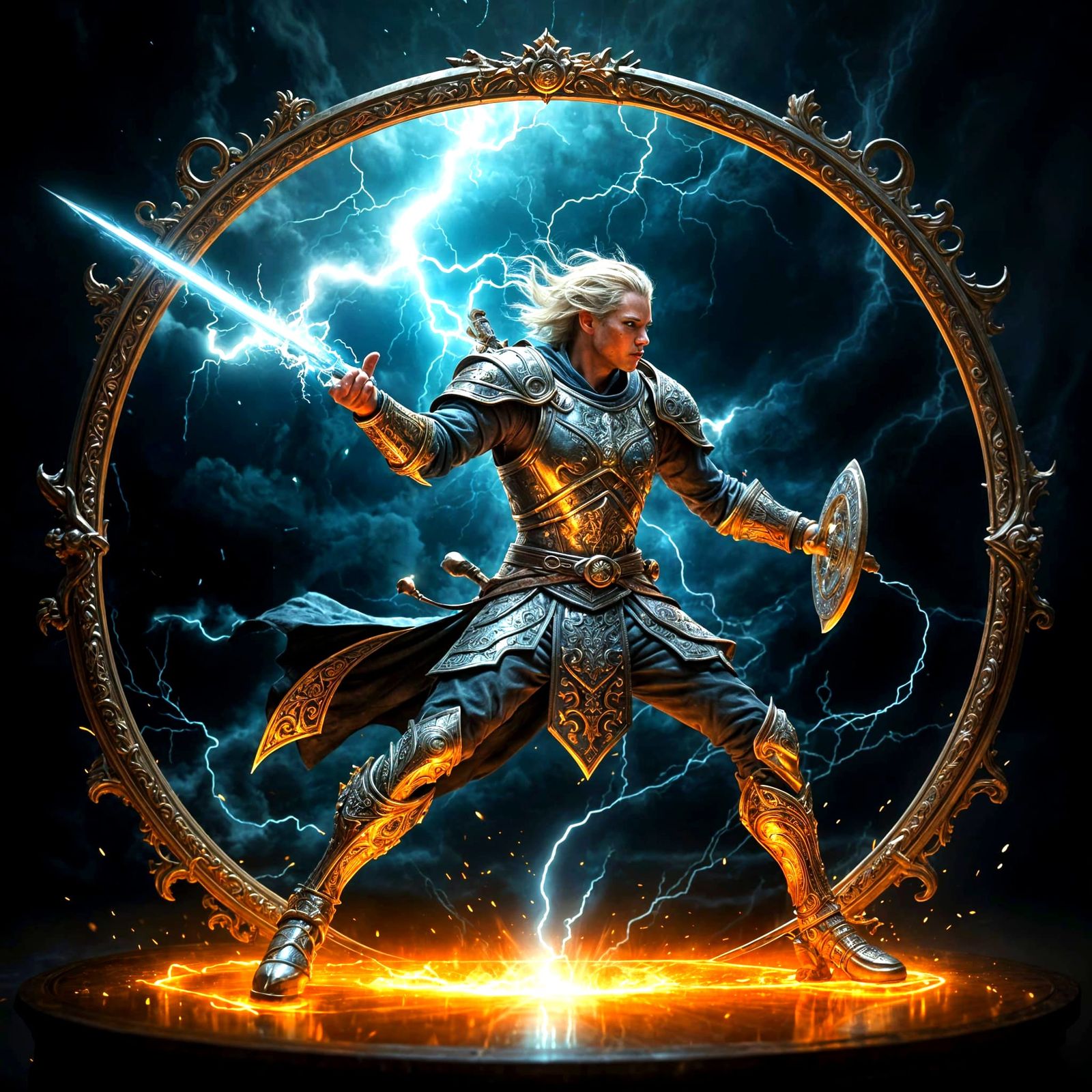 Warrior With sword in hand