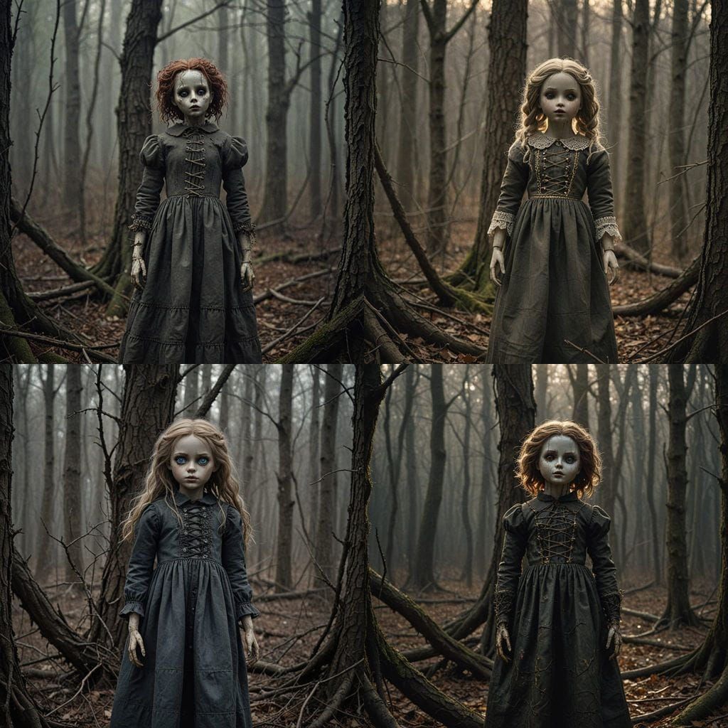 Eerie Doll Discovery in Haunted Woods
