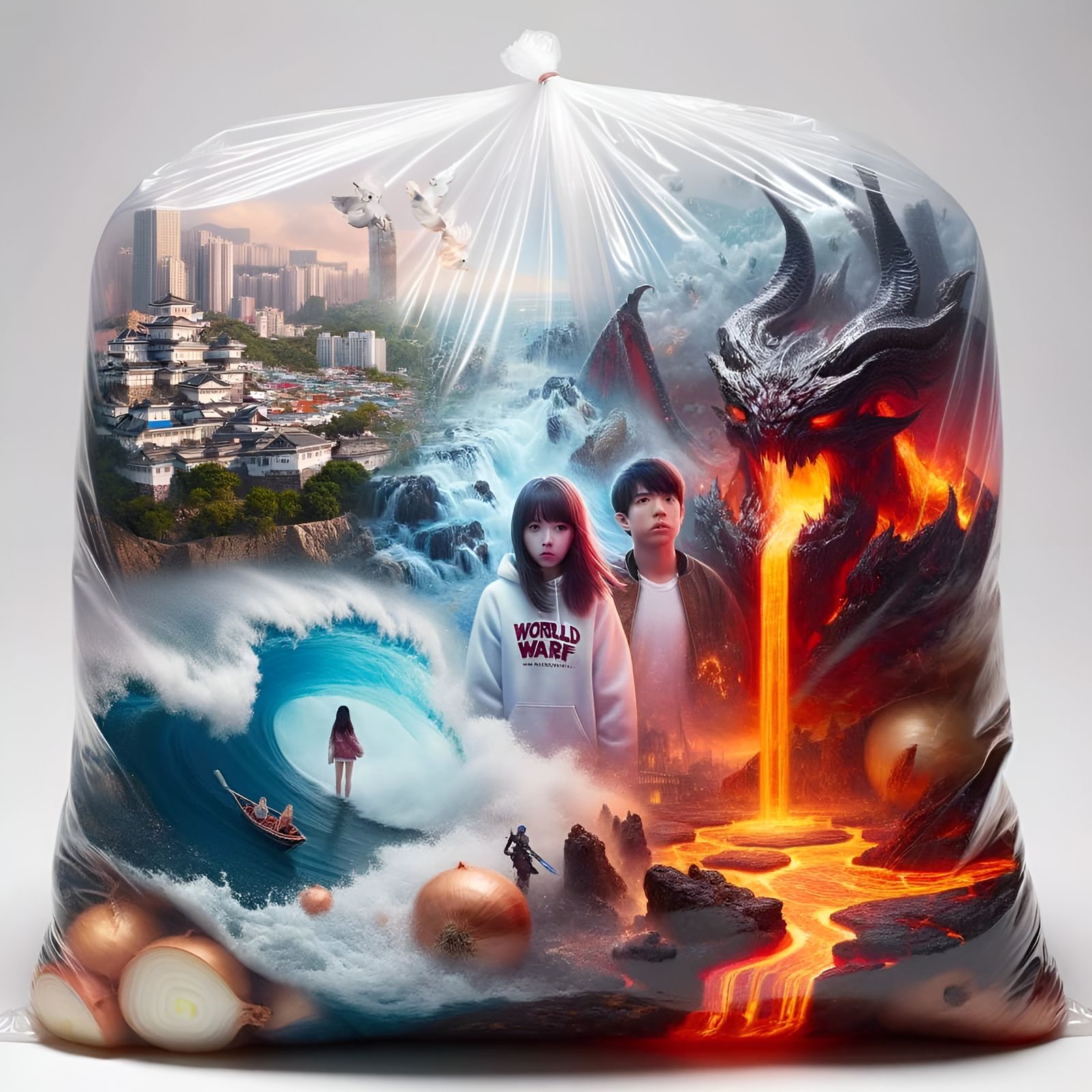 AI-Generated Image of a Plastic Bag