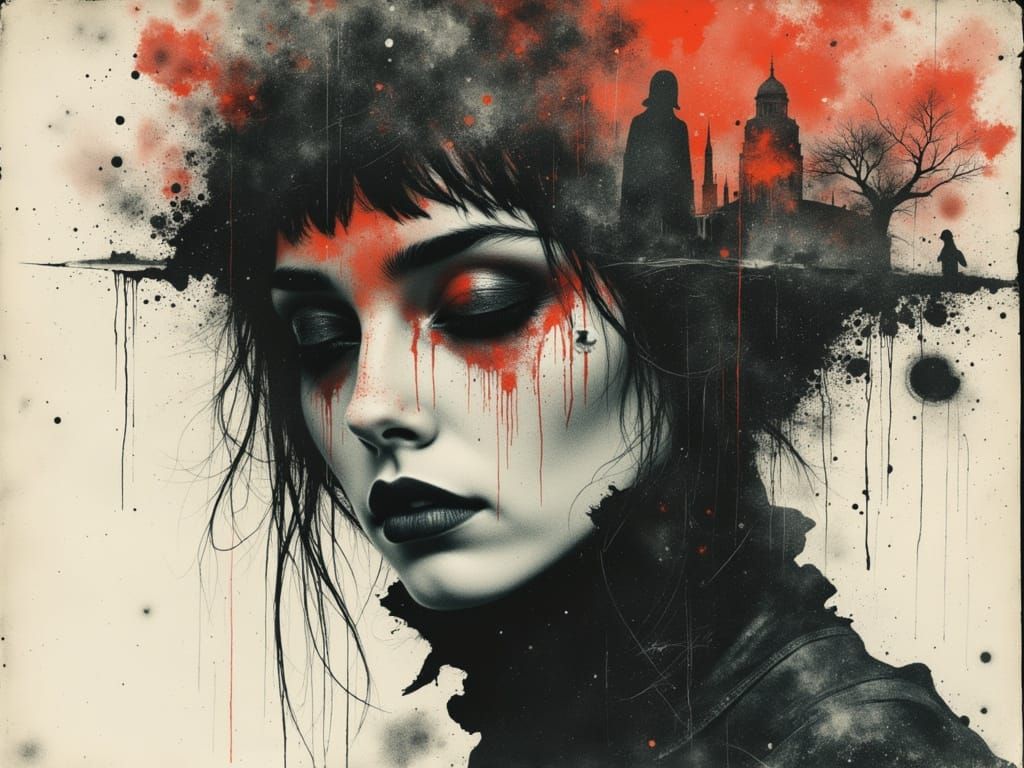 Female Chaos Embodied as Psychedelic Abstract Art