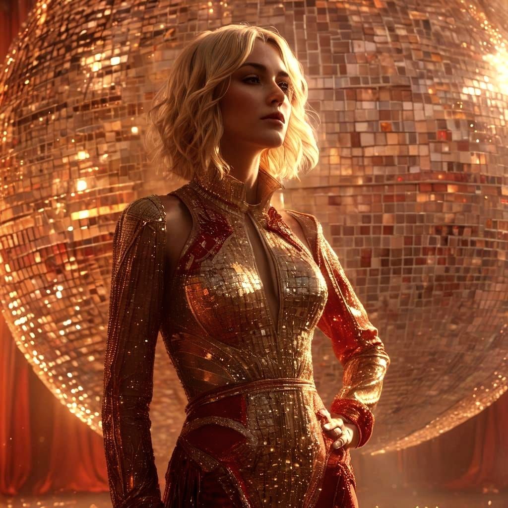 Golden Adonis at Disco Ball: Fantasy Concept Art