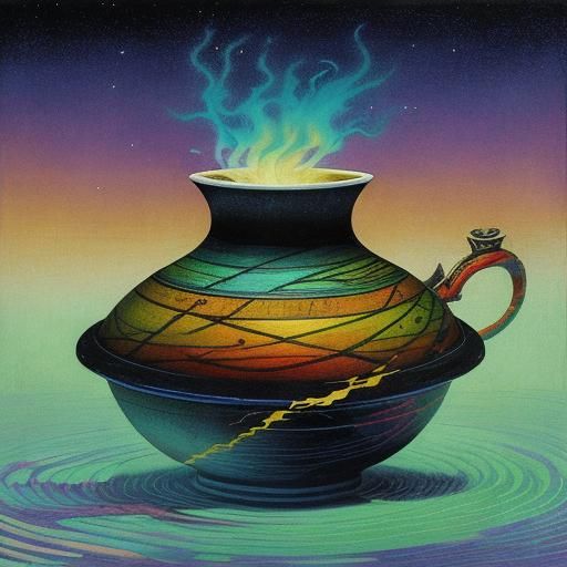 color gradient shin hanga elemental VRay primitivism amateur...