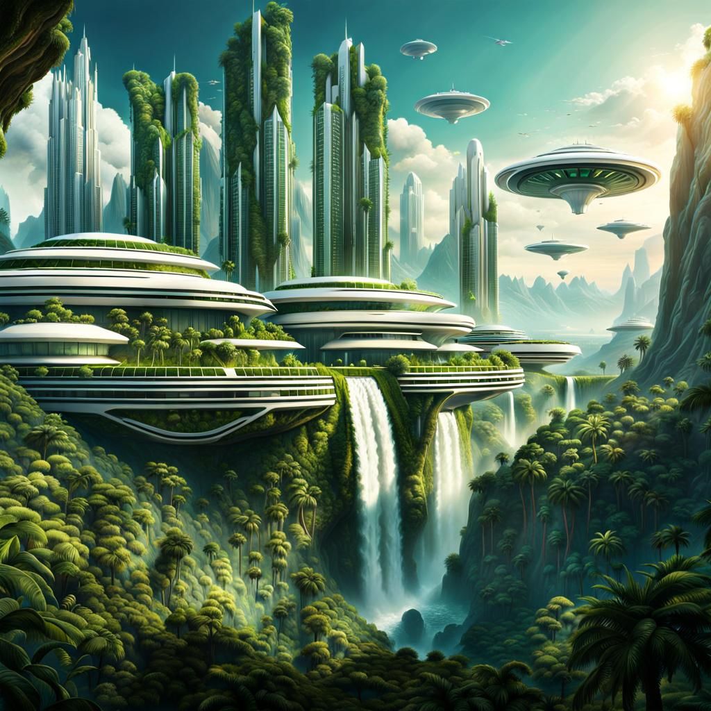 Utopian Colony on Alien Planet: Concept Art