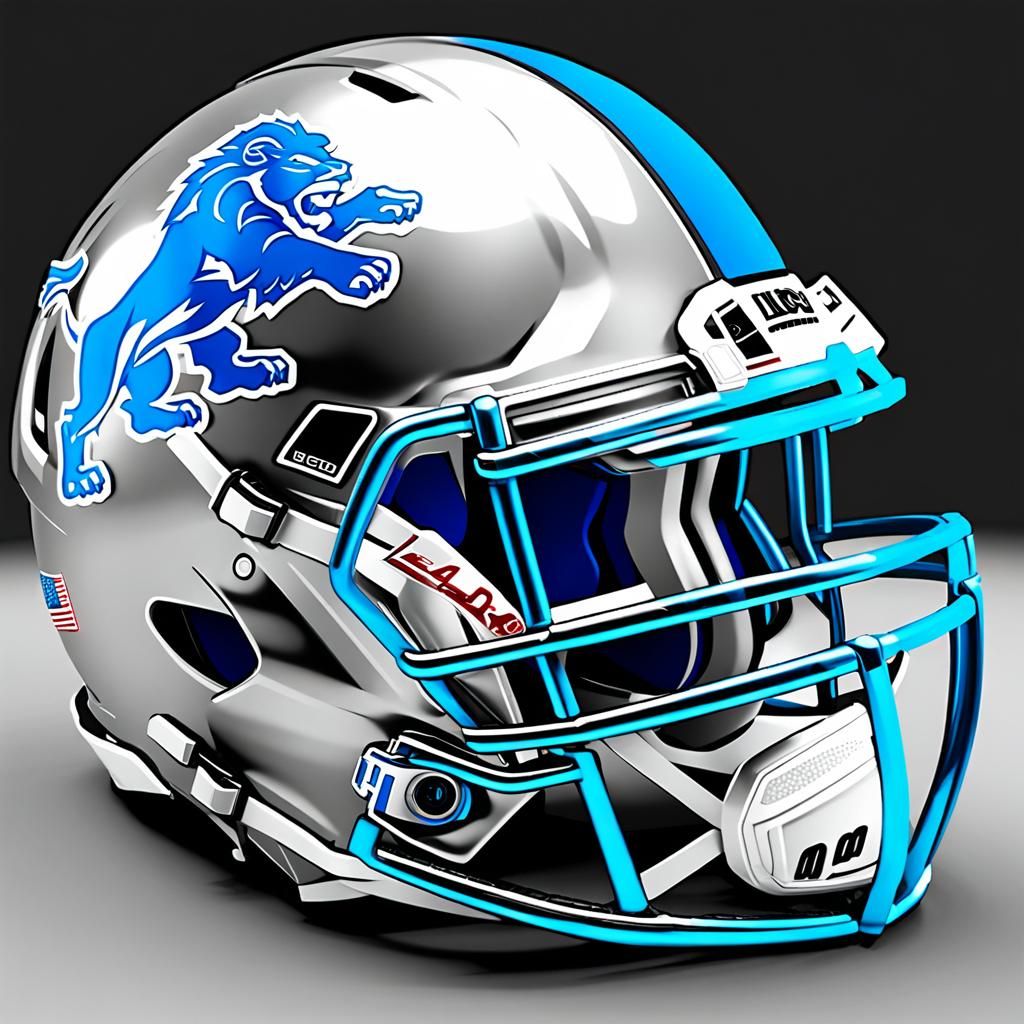 Detroit Lions Football Helmet