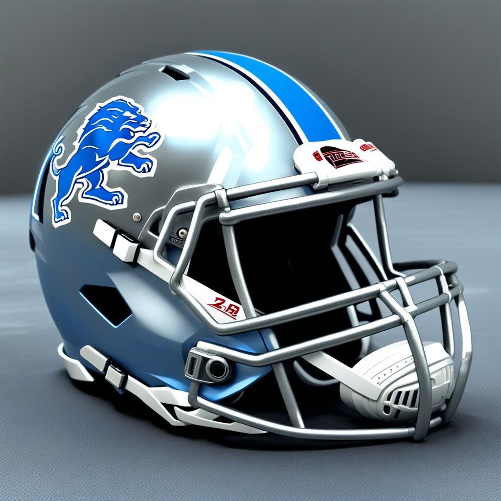 Detroit Lions Football Helmet