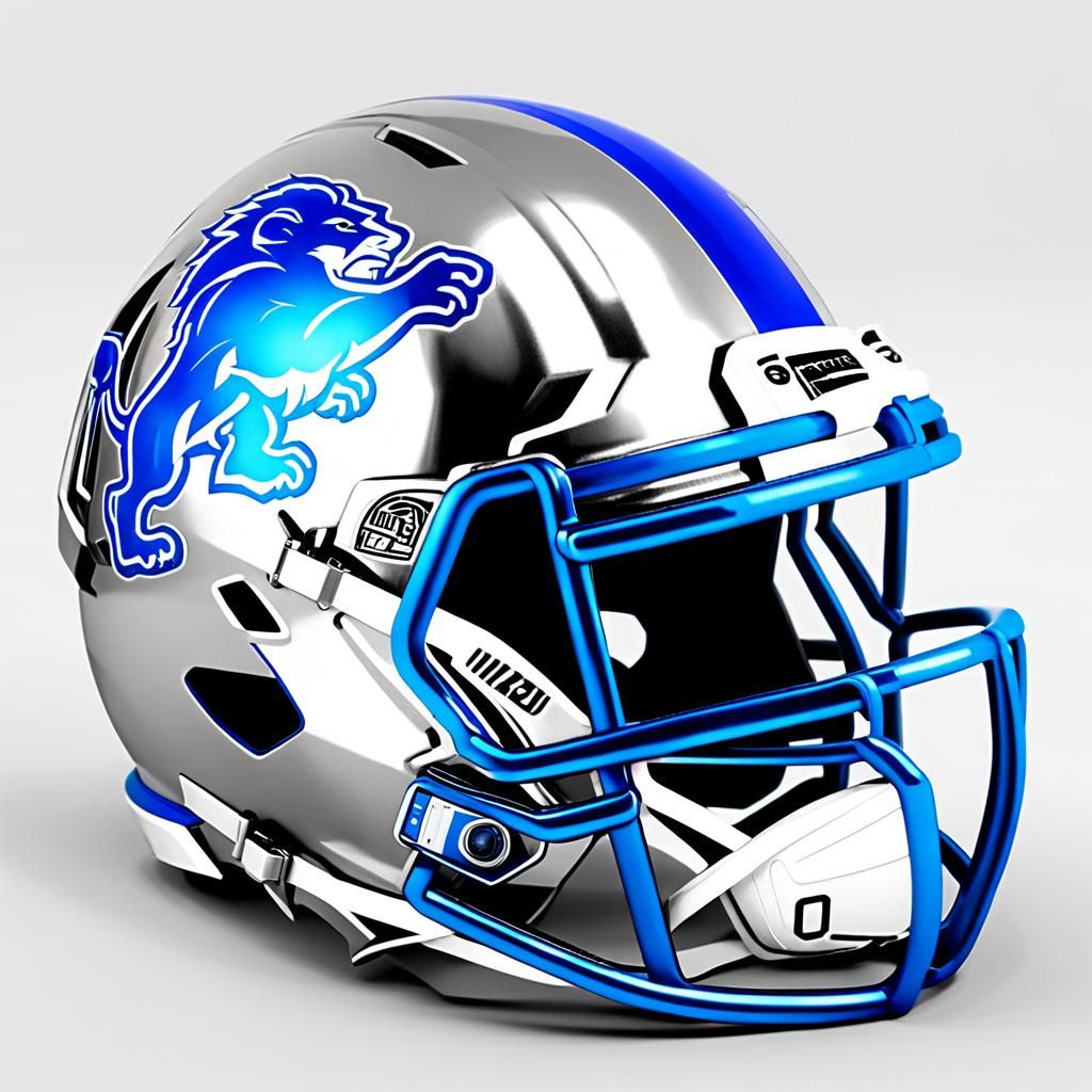 Detroit Lions Football Helmet