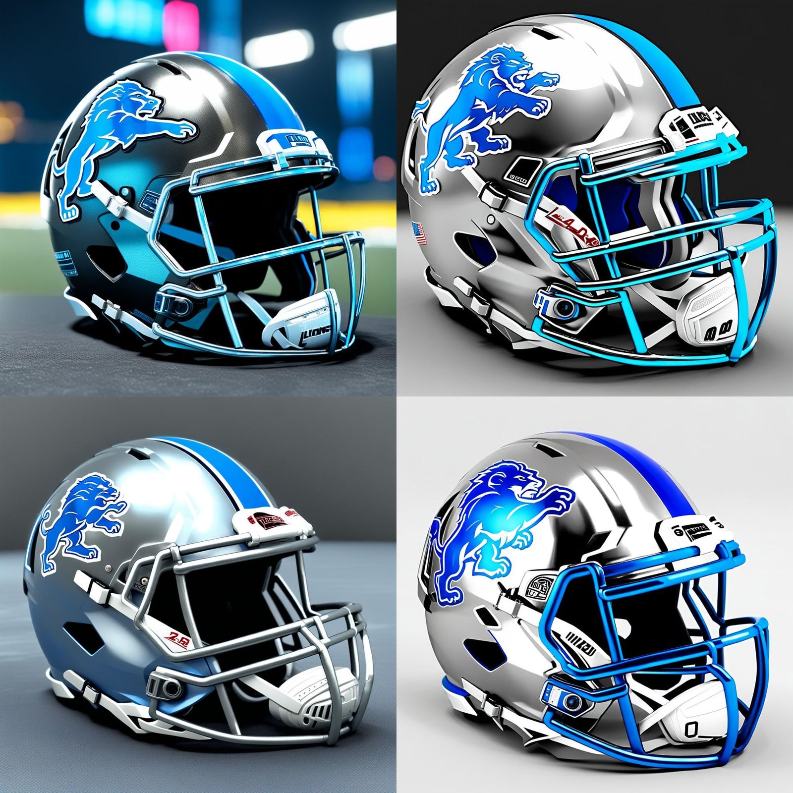 Detroit Lions Football Helmet