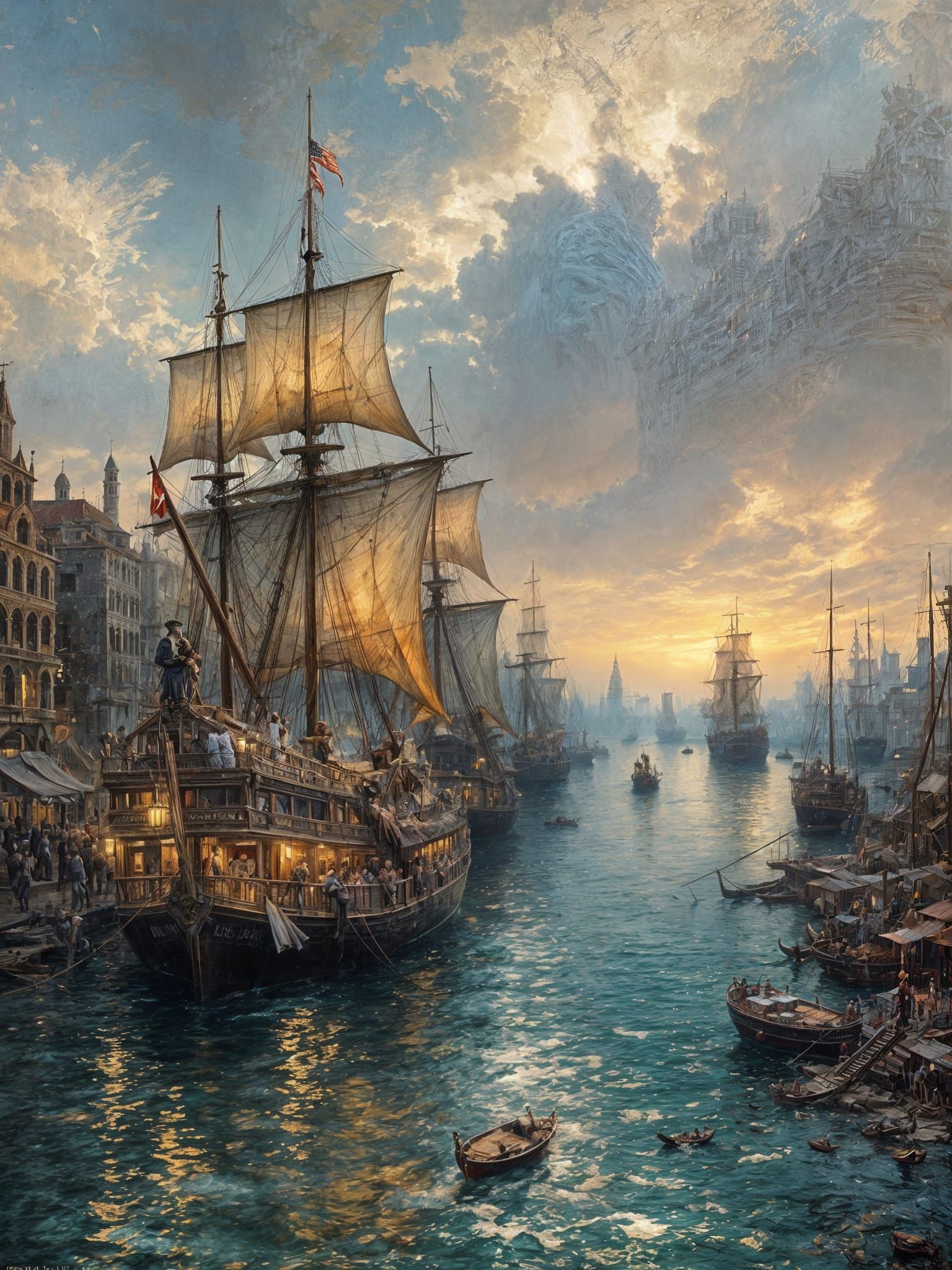 Medieval Venetian scenery