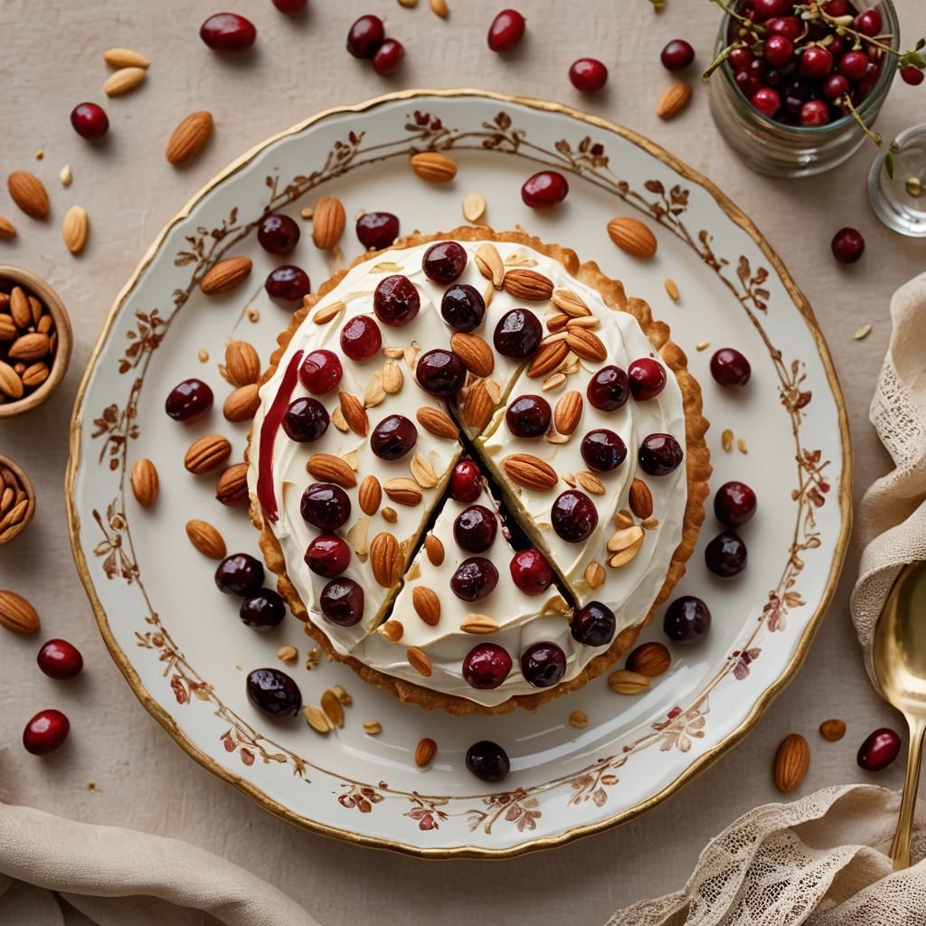 Golden Baked Brie with Cranberries, Fine Dining Photography