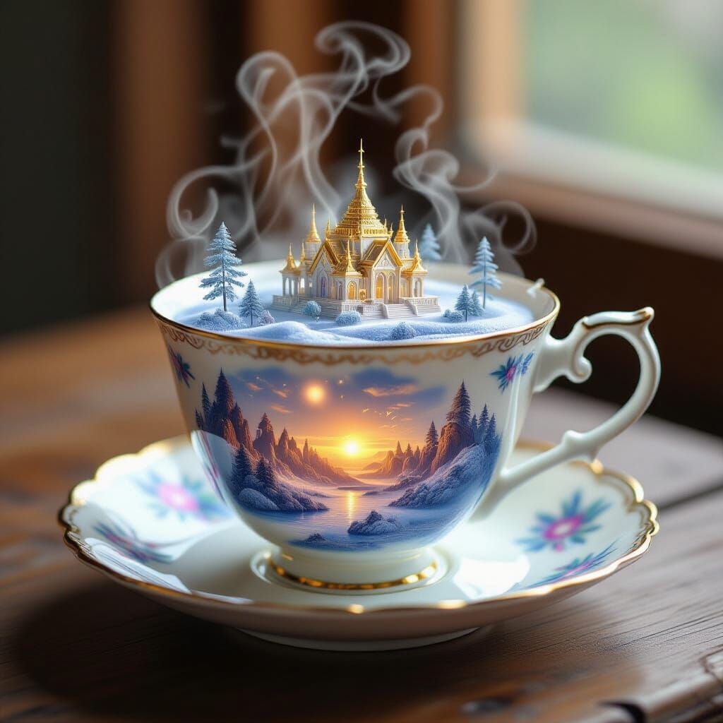 Enchanting Miniature Worlds in a Teacup