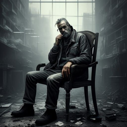 Tormented Soul Trapped in Addiction