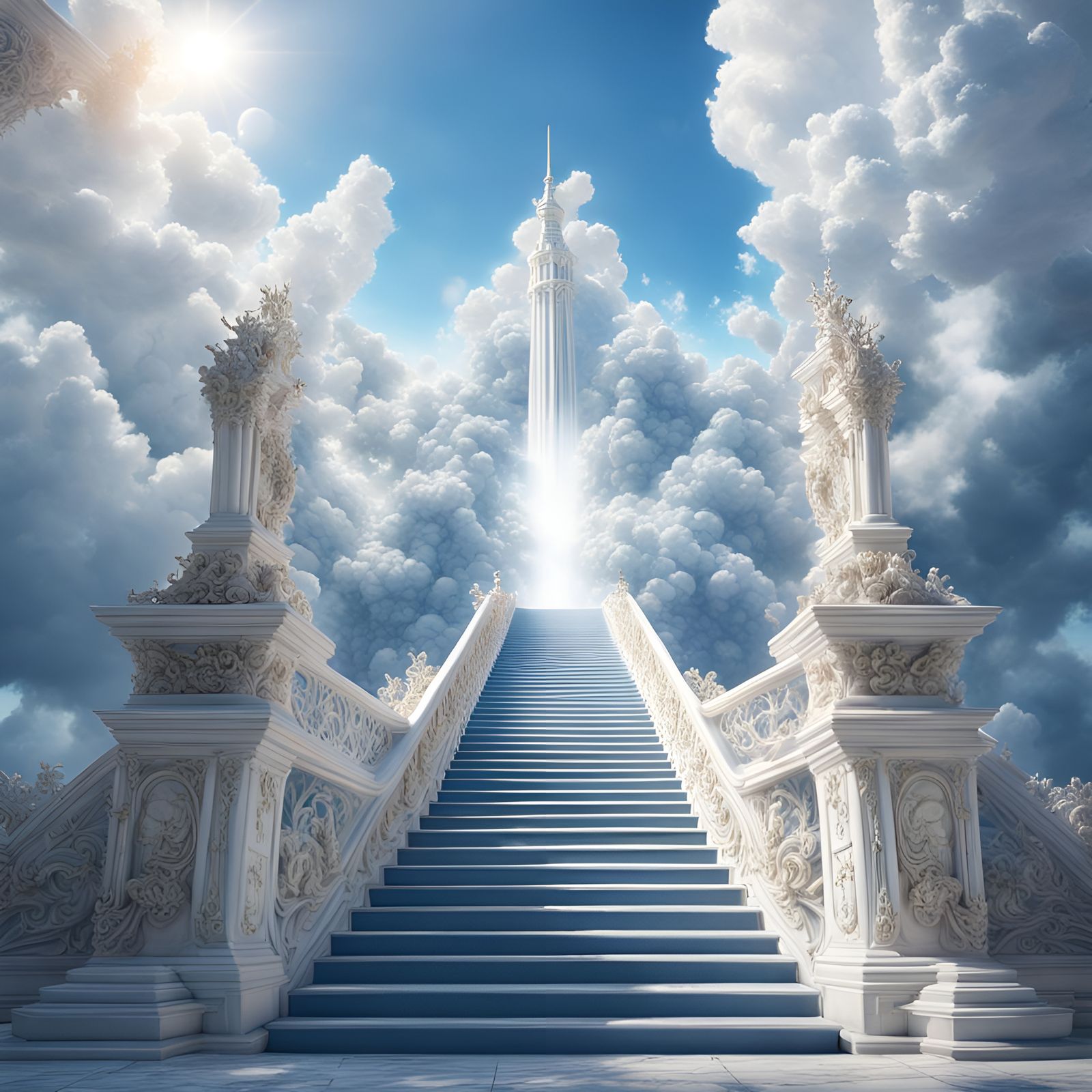 Stairway to Heaven in Fantasy Concept Art