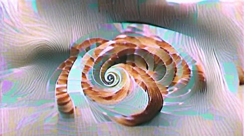 Hypnotic Spiral Visual Abstract Design
