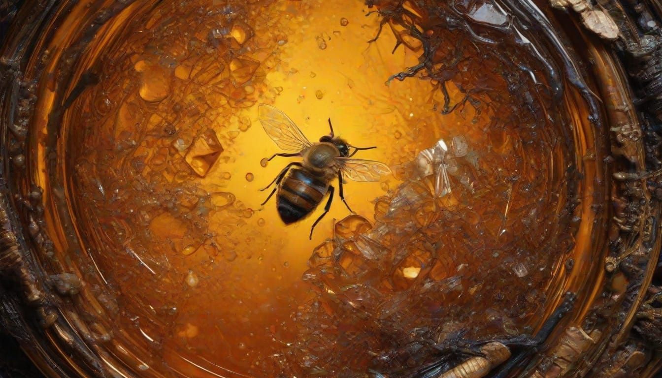 Hive Eye Portal in Vibrant Surrealism