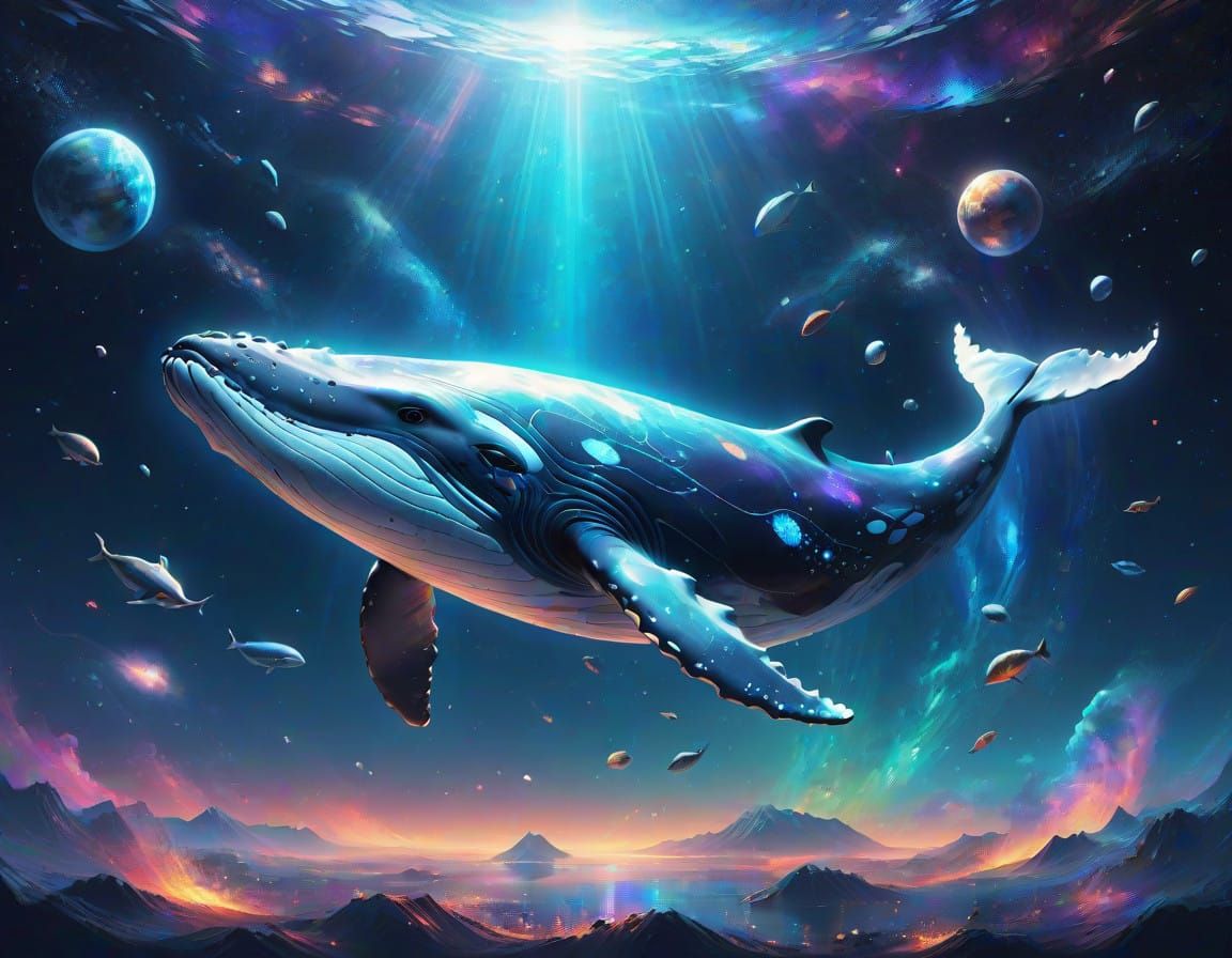Whale in Cosmic Holographic Splendor