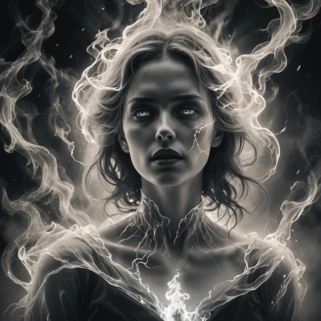 Woman's Ethereal Portrait with Chaos Magic