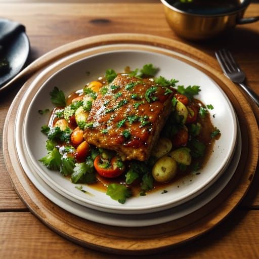 Delicious Meal in Hyperrealistic Food Photography