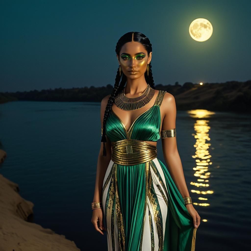 Kebechet: Ancient Egyptian Goddess by the Nile