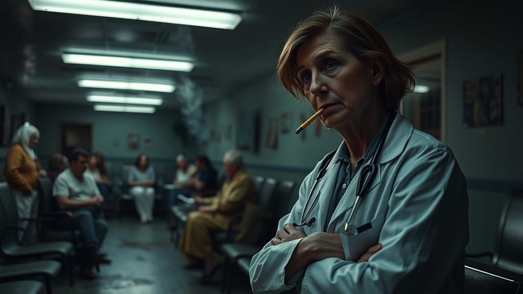 Doctor Delivers Grim News in Somber Waiting Room