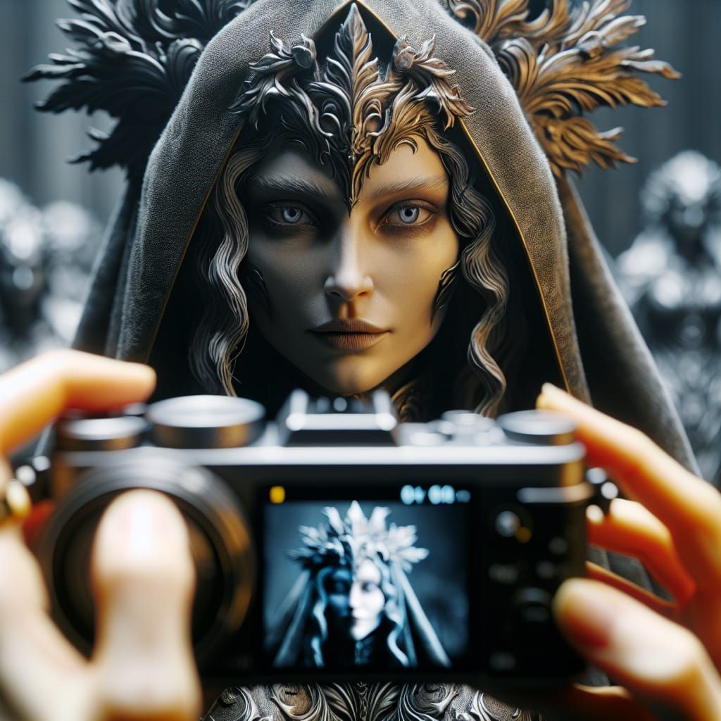 Ilmatar: Finnish Goddess of Air and Water in HDR