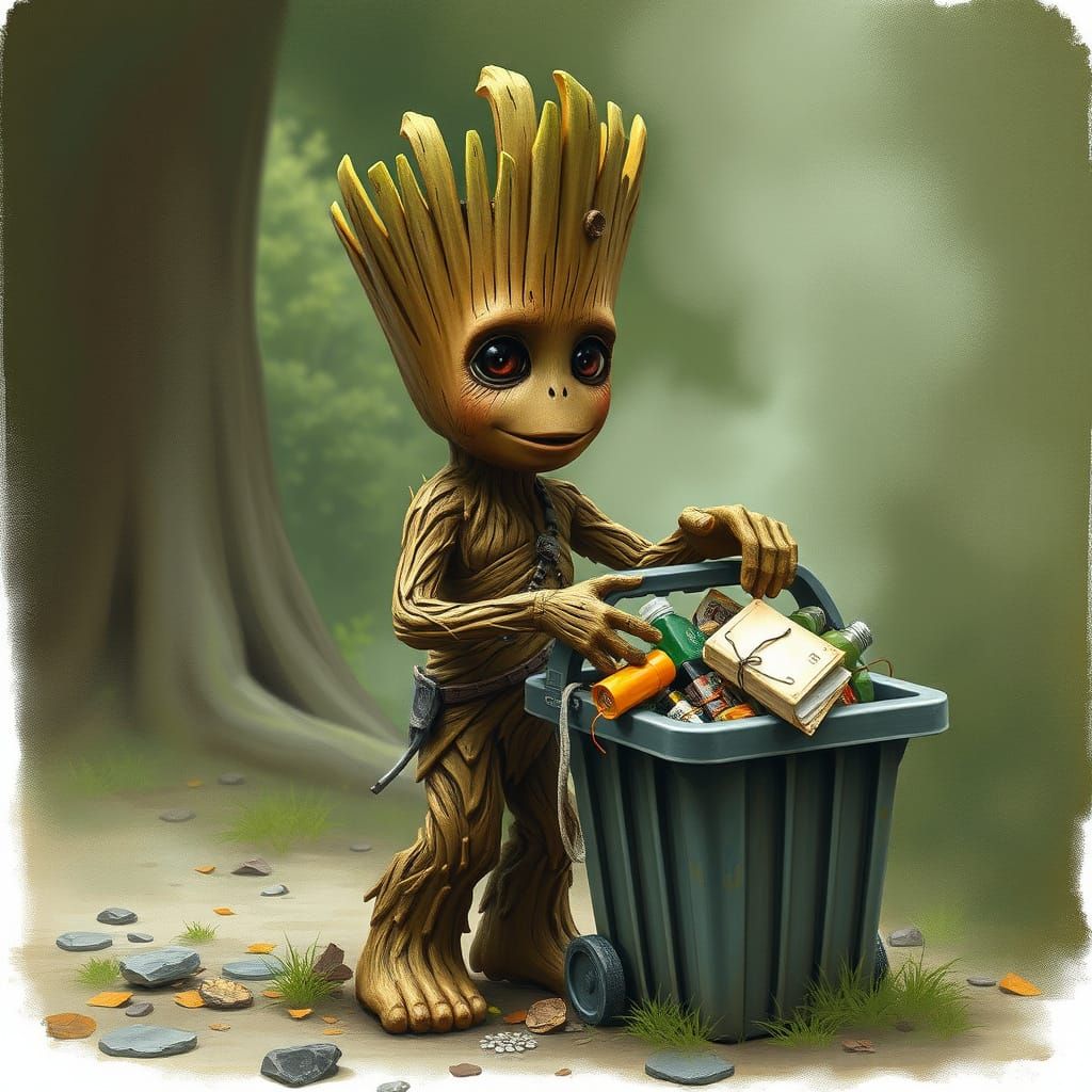 Groot's Garbage Collection in a Fantastical Setting