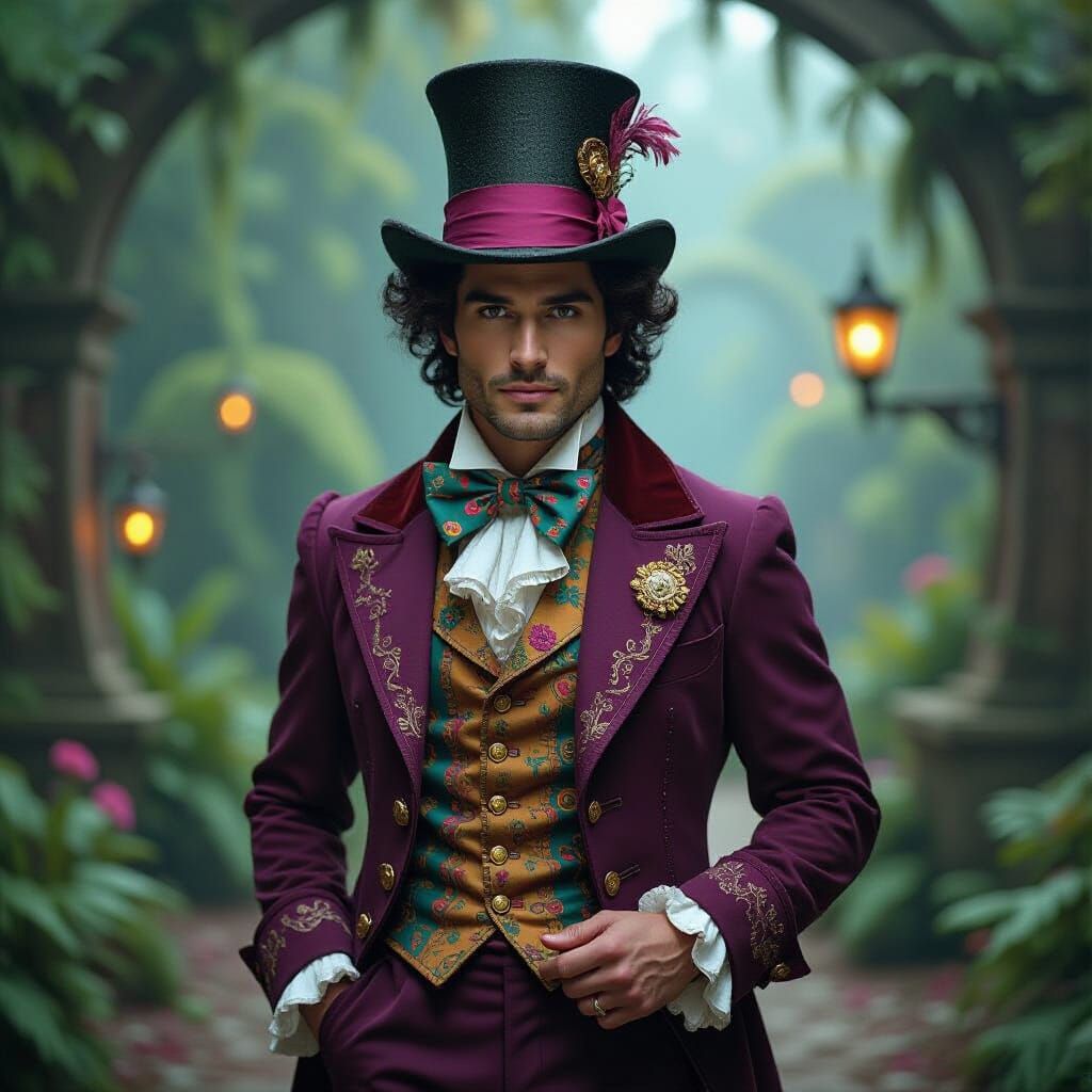 Bruno Madrigal in Wonderland Attire