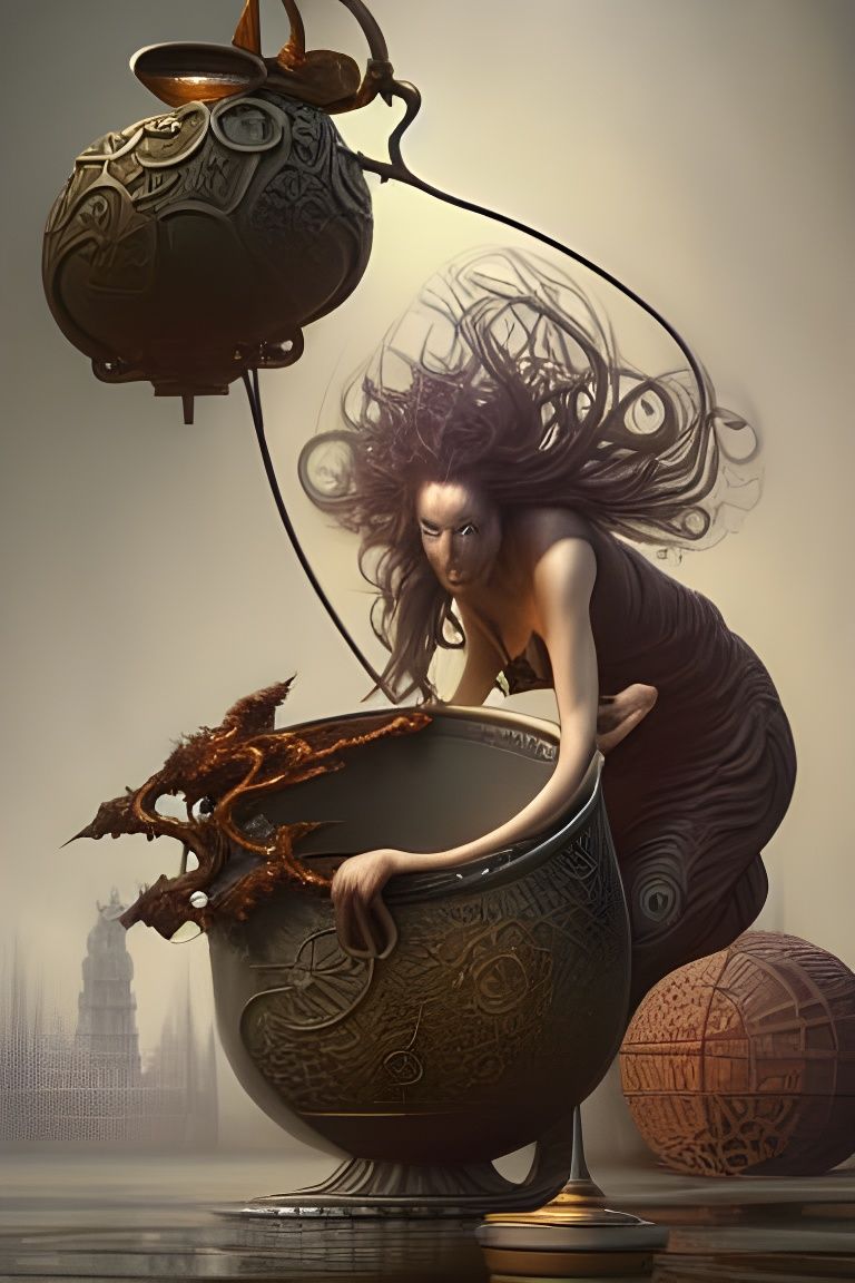 Intricate Cauldron Digital Painting