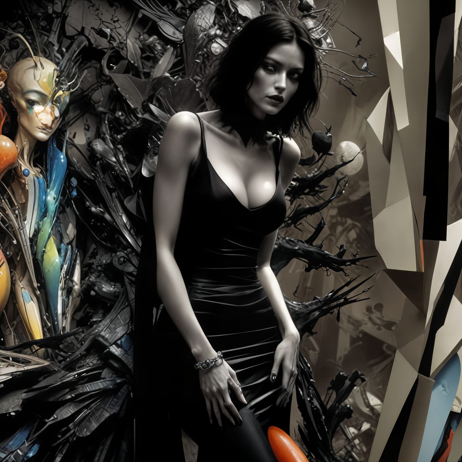 most of the way down goth alley