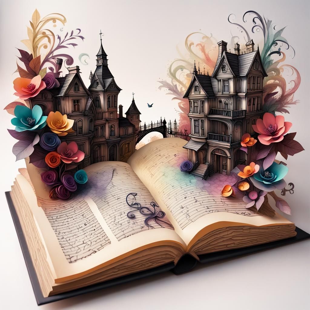 Victorian London Street in 3D Paper Book