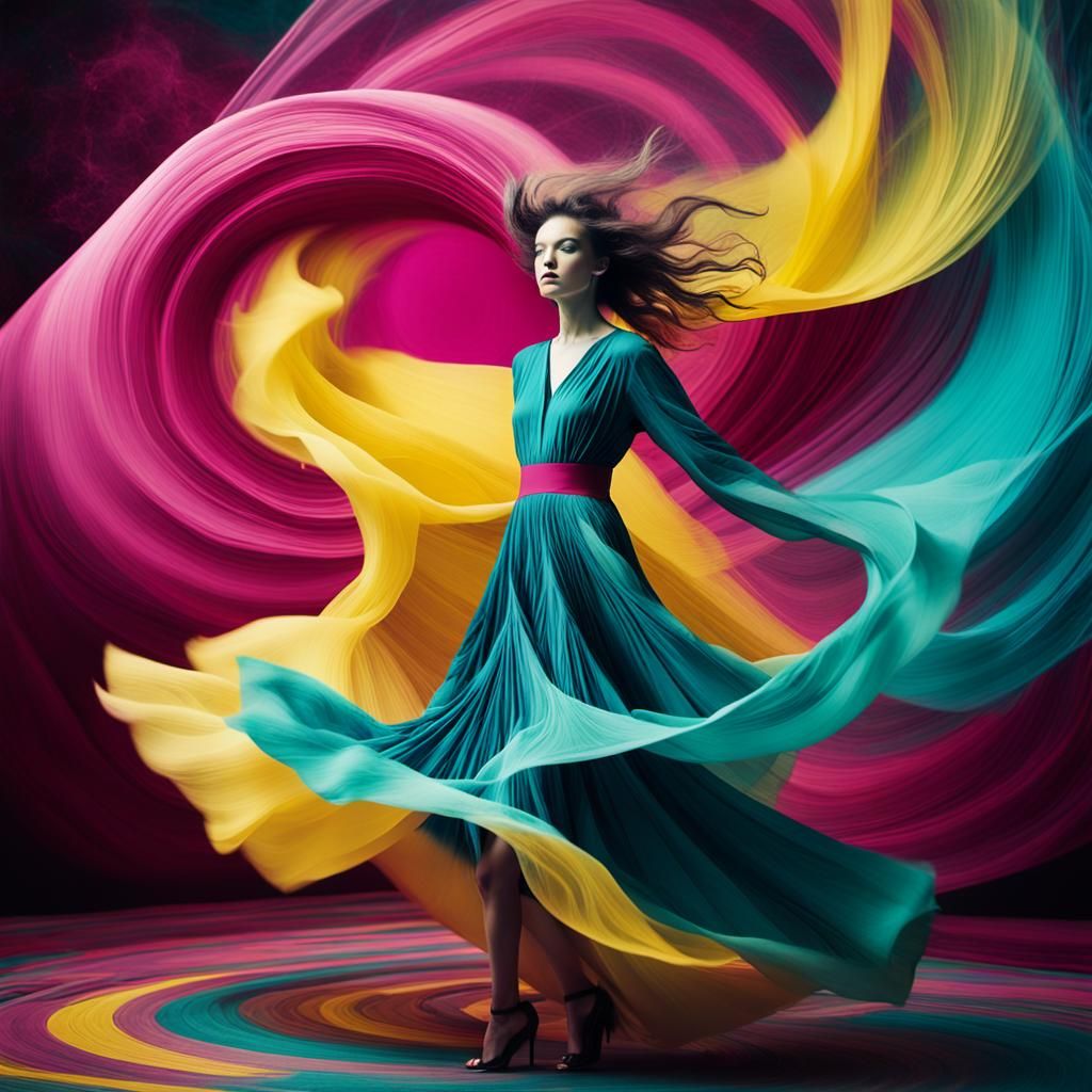 Conceptual Fashion Photography in Pop Art Style